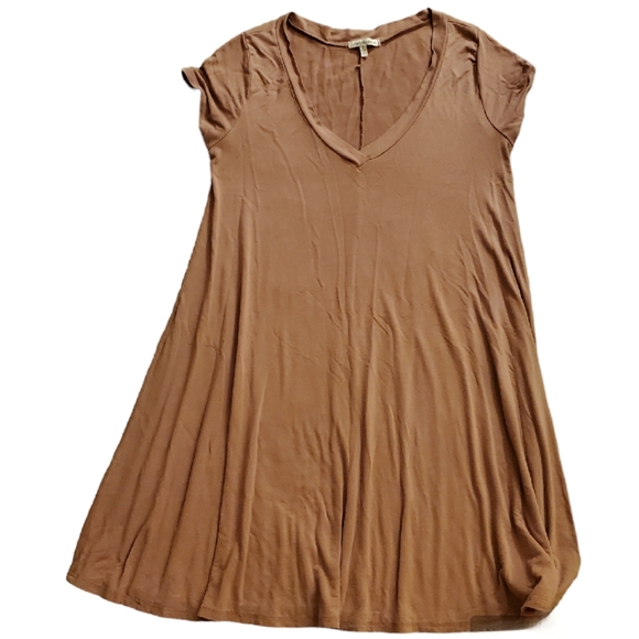 Charlotte Russe tan soft shift dress size small - Picture 1 of 6